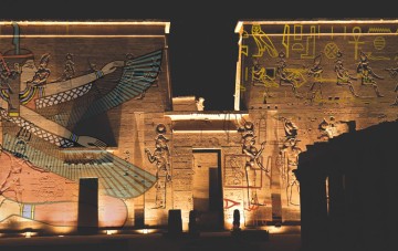 Sound and Light show at Philae Temple